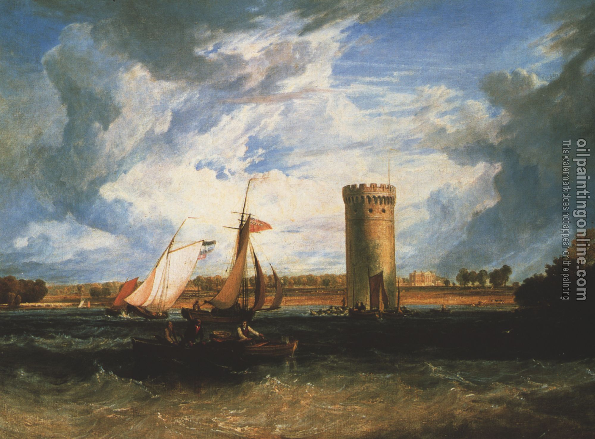Turner, Joseph Mallord William - Tabley, the Seat of Sir J.F. Leicester